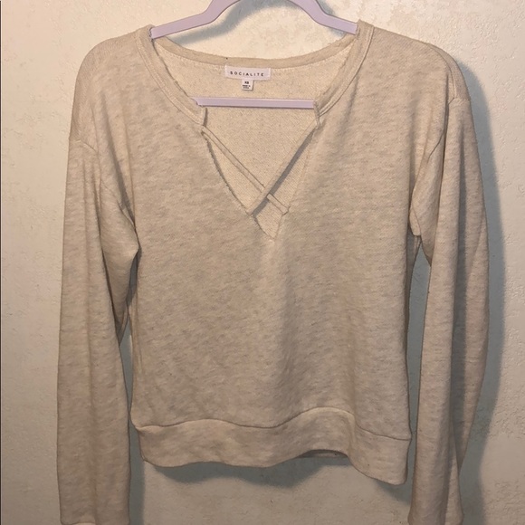 Forever 21 Sweaters - SOFT CUTE CRISS CROSS SWEATER